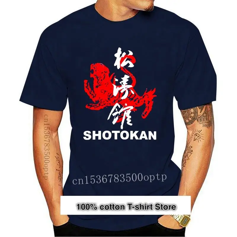 

Camiseta популярный SHOTOKAN KARATE боевой для мужчин, camisa negra, S-3XL