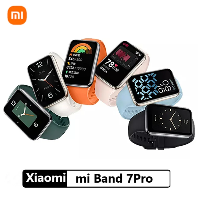 

Xiaomi – Bracelet connecté Mi Band 7 Pro, écran AMOLED, GPS, capteur d'activité physique avec suivi du taux d'oxygène dans le