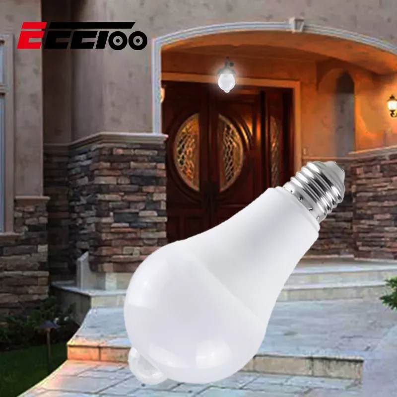 

2023NEW Sensor Motion LED Emergency Light Home AC 85-265V E27 LED Bulb Lamp Smart Stairs Hallway 15W 18W Emergency Night Lightin