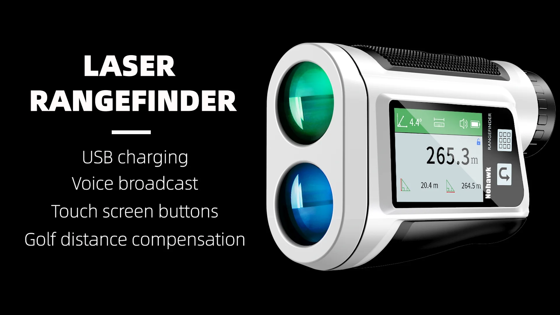 

1500mOEM touch screen rangefinder flag pole locking vibration function golf range finder telescope for hunting laser rangefinder