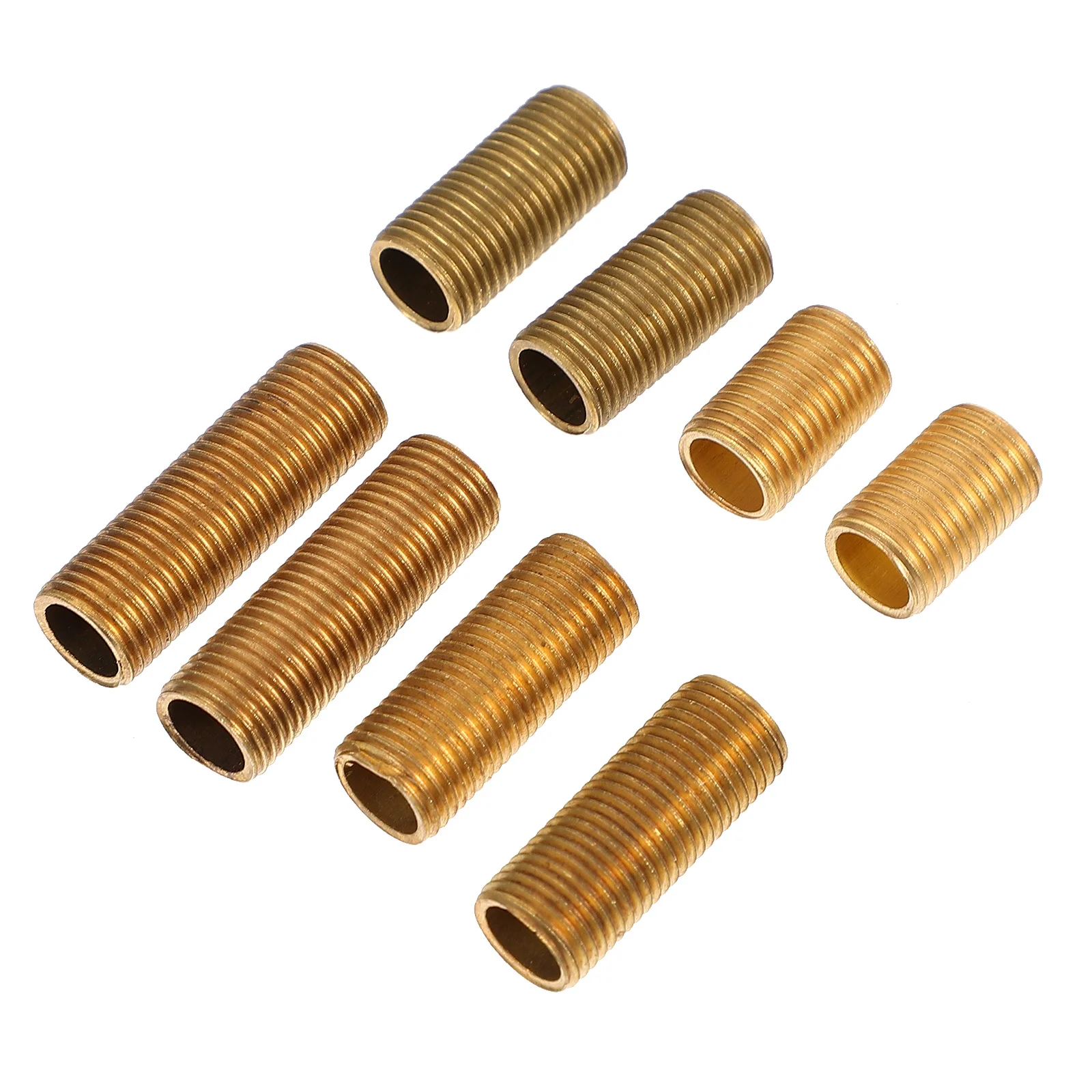 8 Hollow Lamp Connecting Pipes Light Pipes Connection Rods ( Golden )