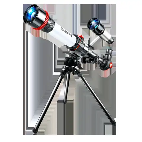 Детский монокулярный телескоп, астрономический телескоп, Монокуляр с треногой для научных экспериментов, имитация