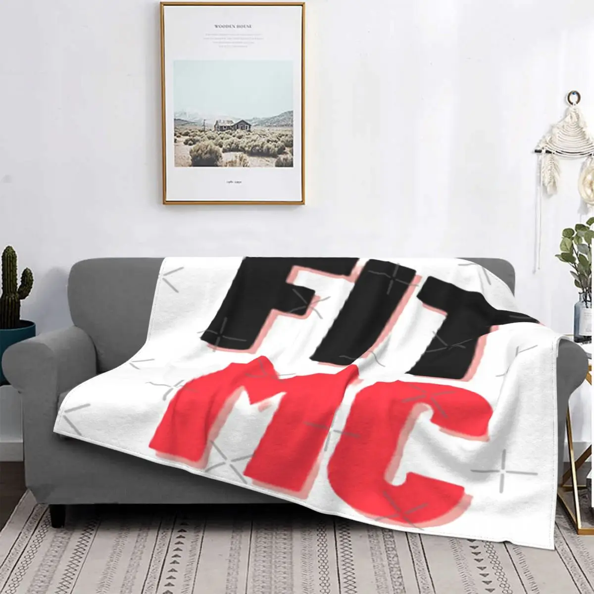Fitmc 11-Manta a cuadros para cama, manta doble, textil de lujo para el hogar