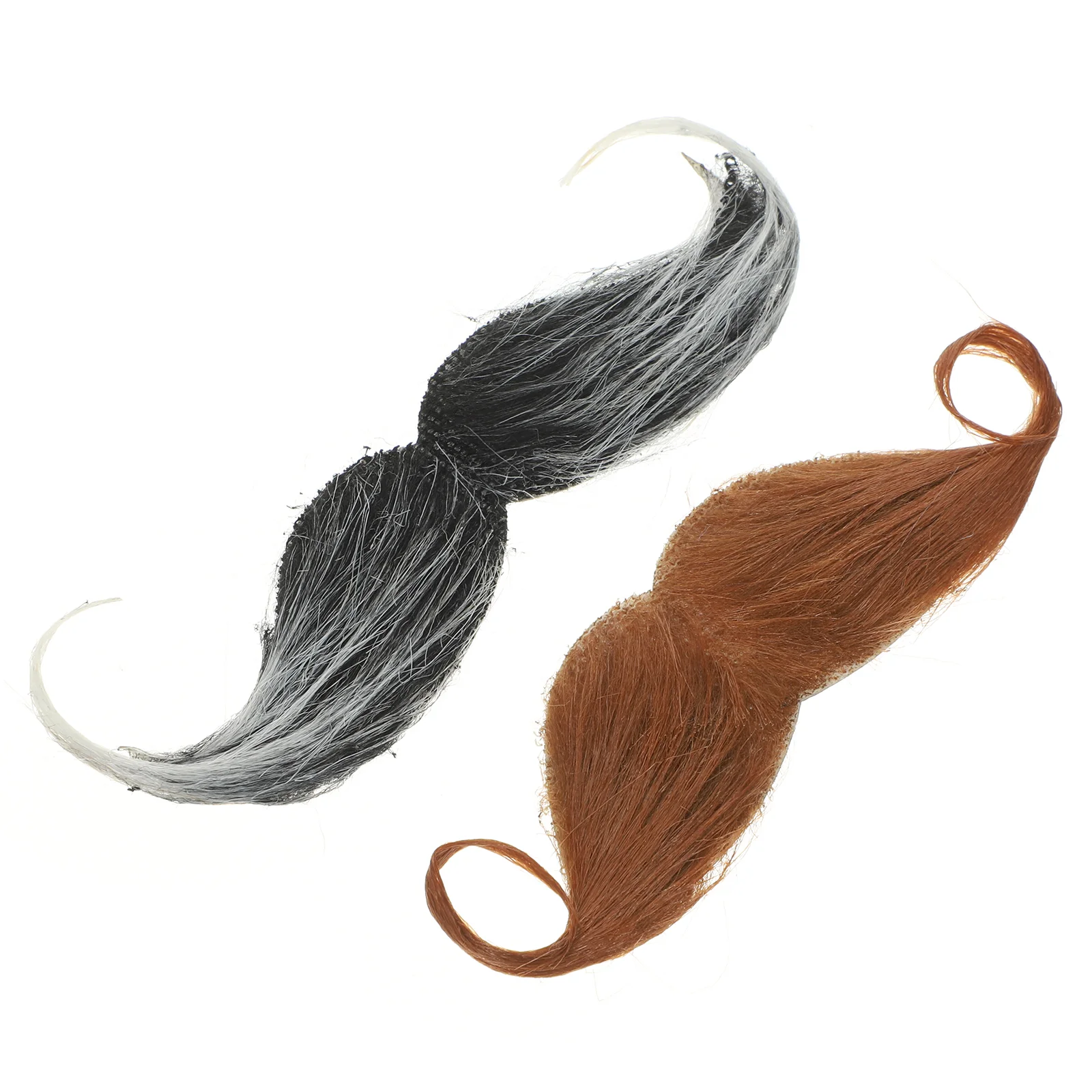 

2 Pcs Halloween Decorations Cosplay Beard Party Props Decorative Mustache Simulated Performance