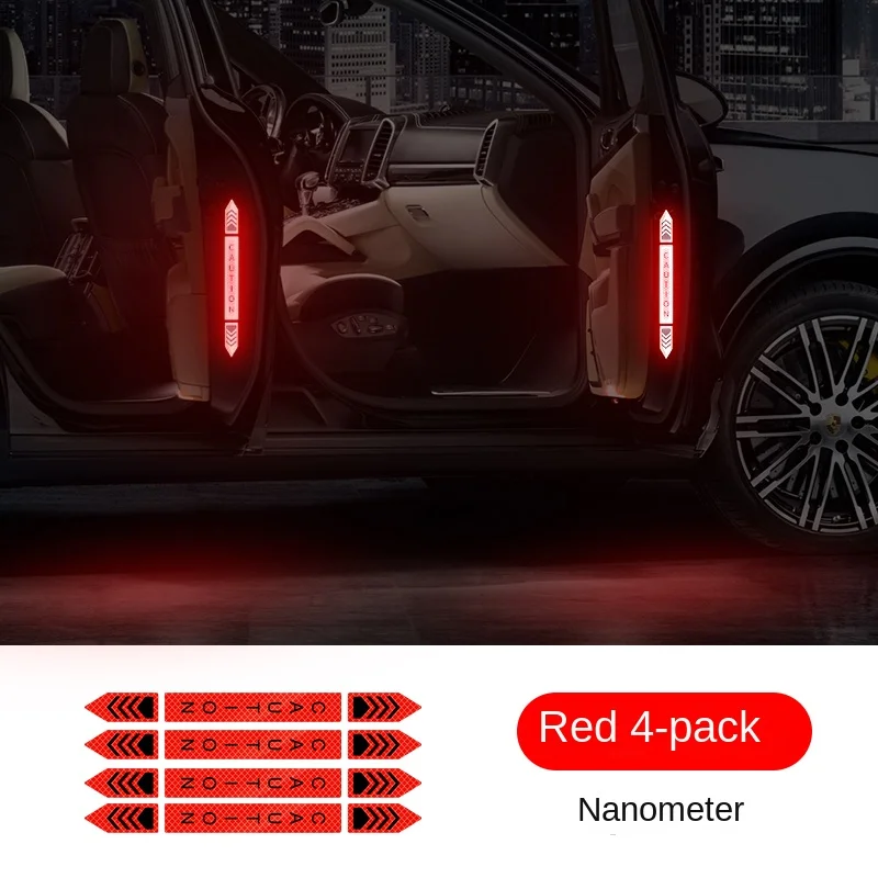 

Противоударные полосы для дверей, светоотражающие наклейки с надписью "Night Предупреждение", защитные наклейки для открывания двери автомобиля