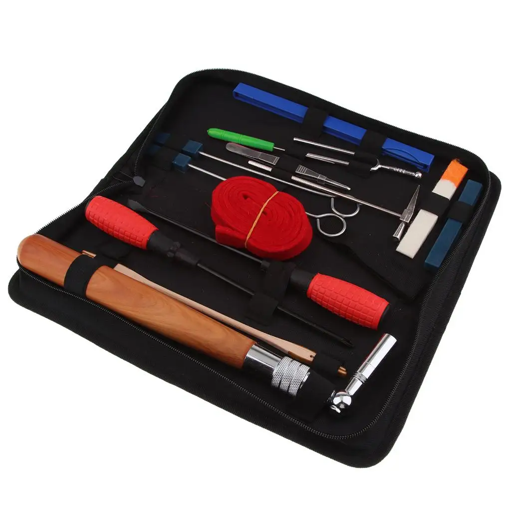 

16 pics/set Piano Tuning Lever Tools Kit Mute Hammer Temperament