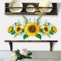 2022 sunflower garland wall stickers bedroom living room kitchen wall layout childrens gifts