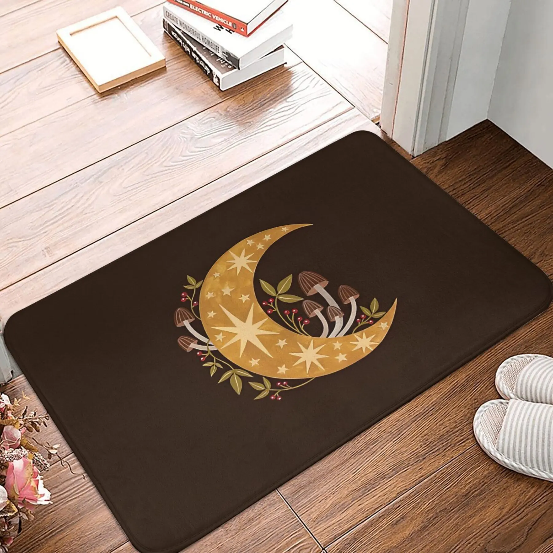 

Противоскользящий ковер для ванной комнаты Лесная Луна, полиэстер