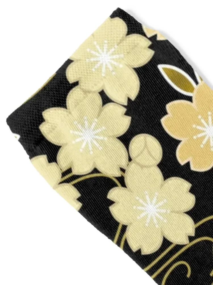 Японский узор WAGARA из кленовых листьев вишни хризантемы и потока Носки