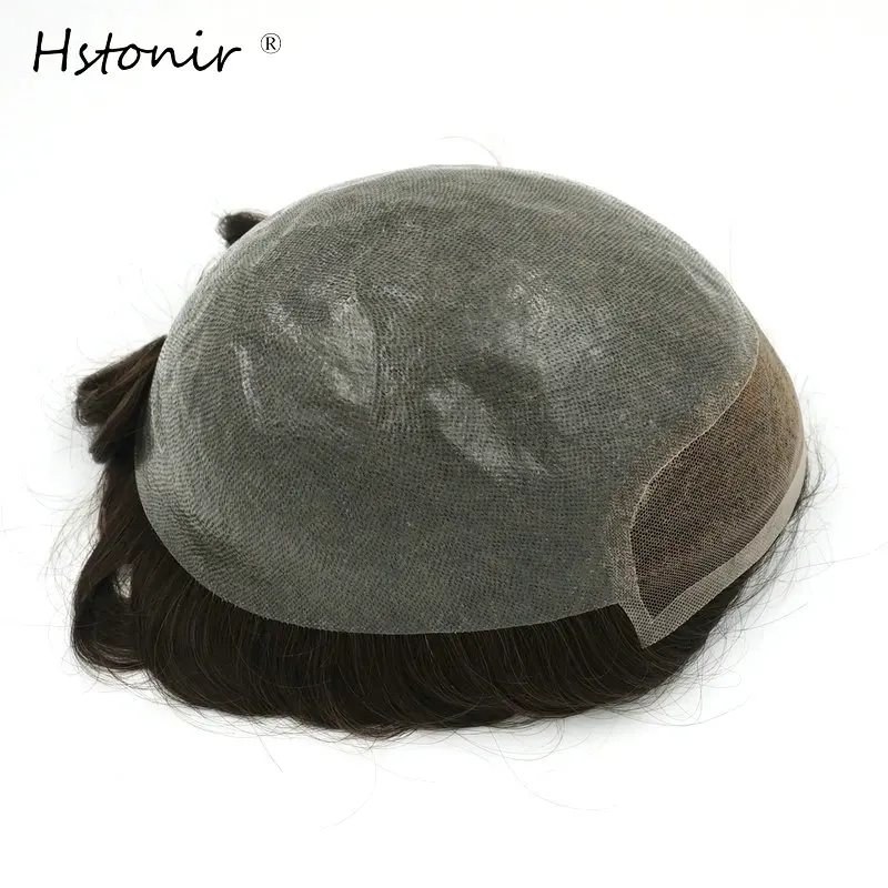 

Hstonir Wig For Man Indian Remy Hair Lace Front Pelucas Prosthetic Hair System Men Accessories Toupee 100 % Human Hair Wigs H091