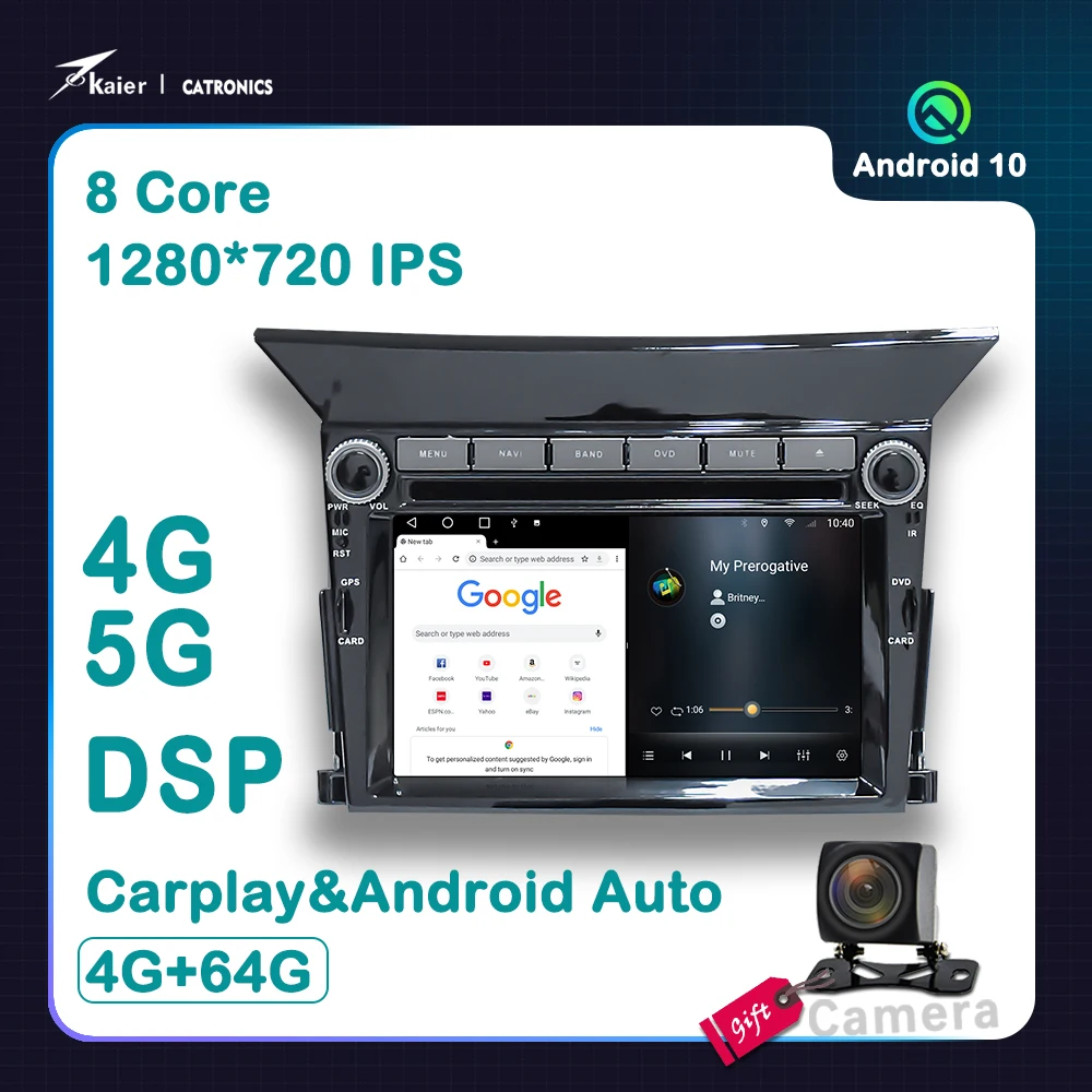 

Стерео для Honda Pilot Android Радио Экран Двойной Din DVD Мультимедиа Estero pantalla Головный блок 2009 2010 2011 Комплект Carplay Dash