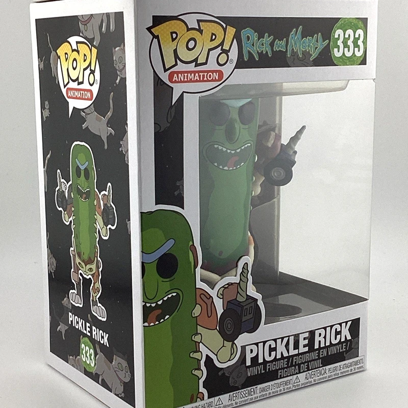 Фото НОВЫЕ ФИГУРКИ FUNKO POP Анимация # Коллекционная виниловая фигурка Пикл-Рика из мультсериала «Рик и Морти», украшение для рабочего стола, подарок, игрушка, декор для стола №3