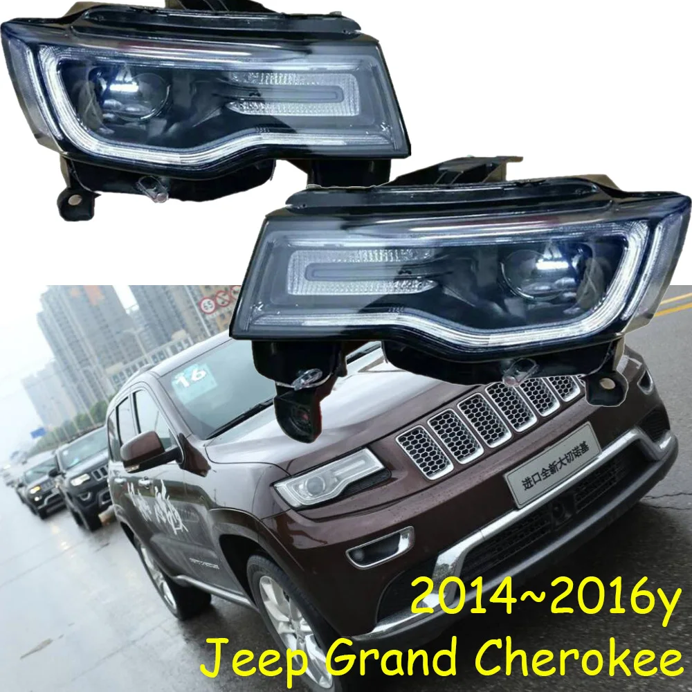 1 шт. автомобильный бампер фары для Cherokee 2014 ~ 2016y автомобильные аксессуары Jeep Cherokkee