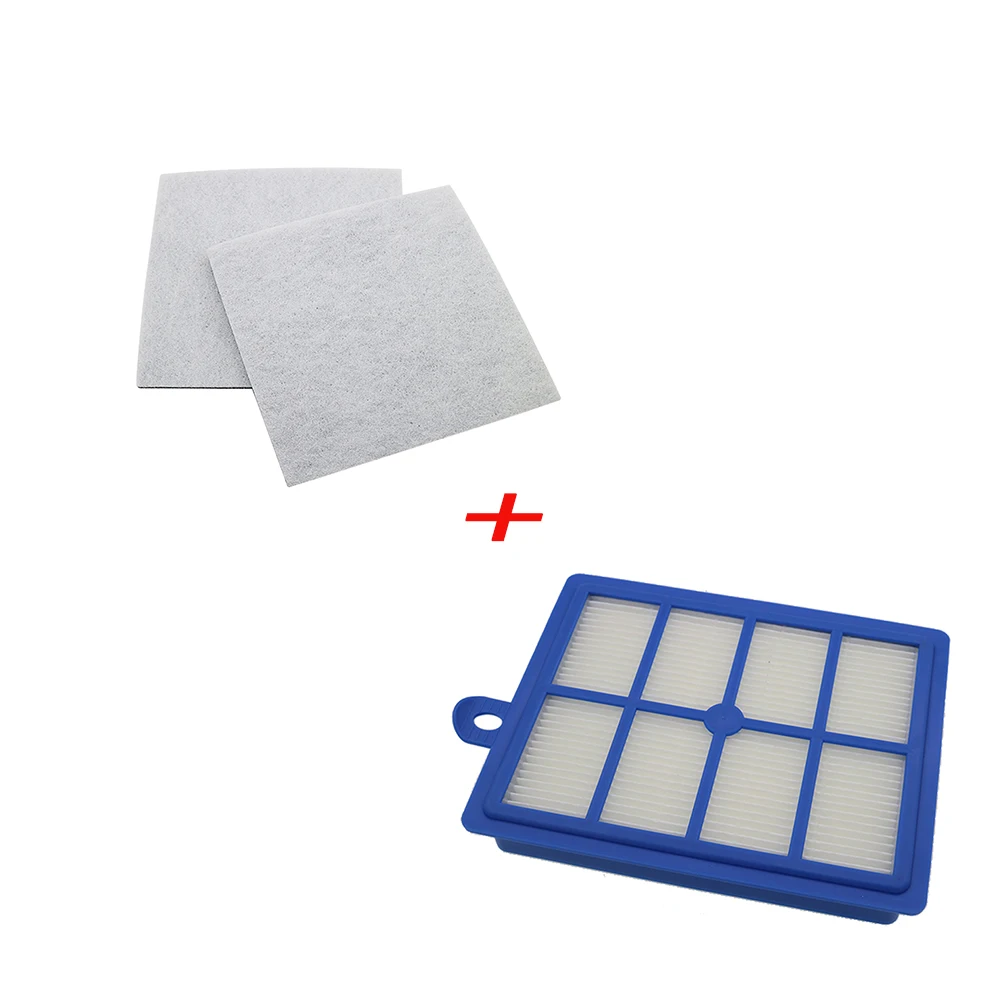 Washable 1PCS dust Hepa Filter H12 H13+2PCS Motor cotton filter for Philips Electrolux AEG Vacuum Cleaner replacement parts