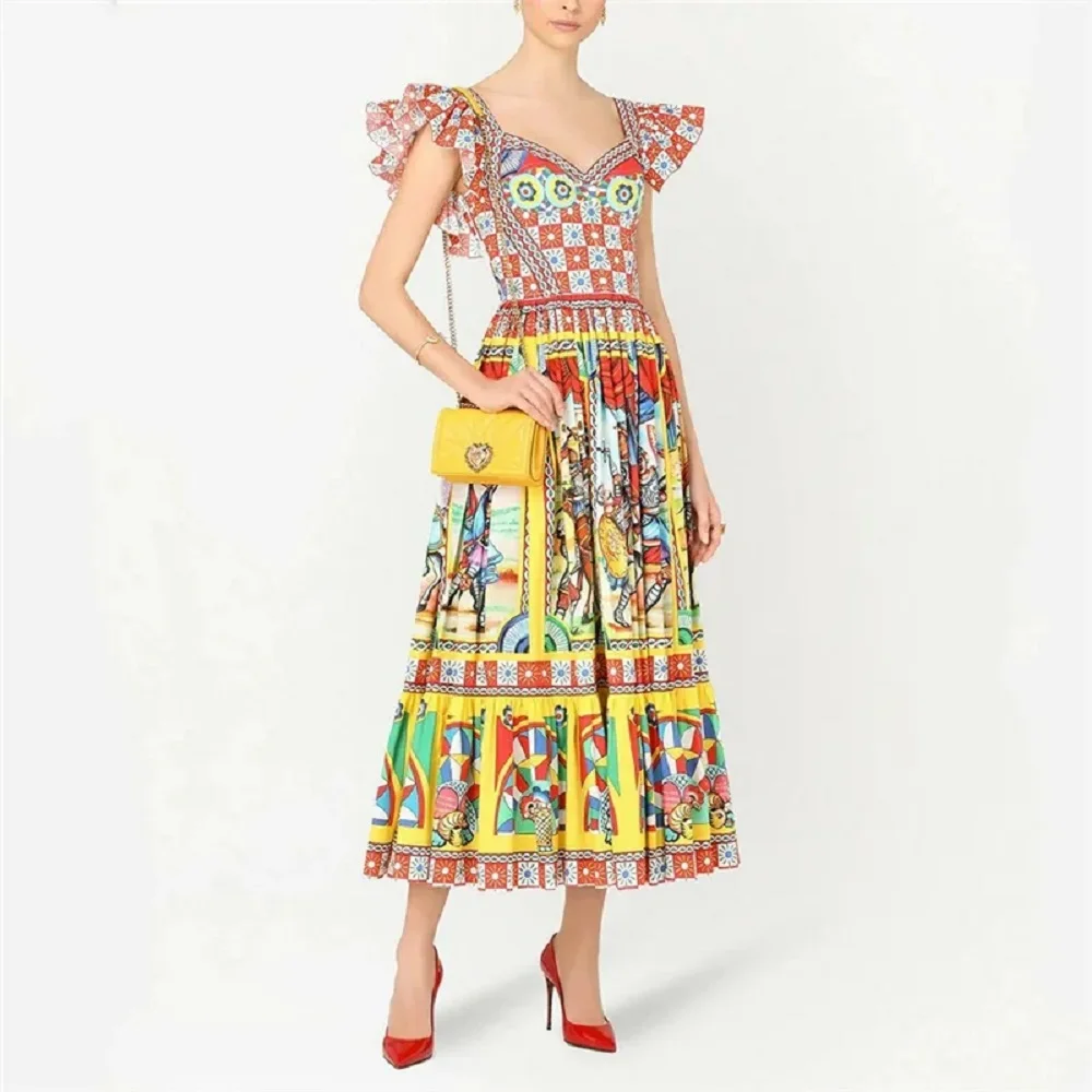 

Женский атласный облегающий корсет с 3D принтом, женское сексуальное платье, одежда y2k, Новая высококачественная плиссированная длинная юбка, бюстгальтер траф, лето 2023