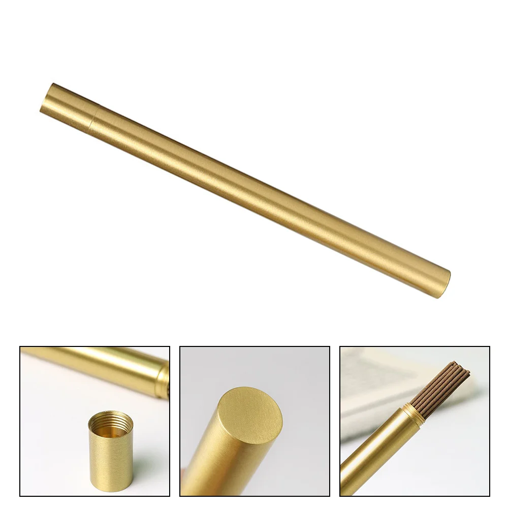 

Simple Incense Stick Holder Copper Incense Tube Delicate Incense Tube for Home