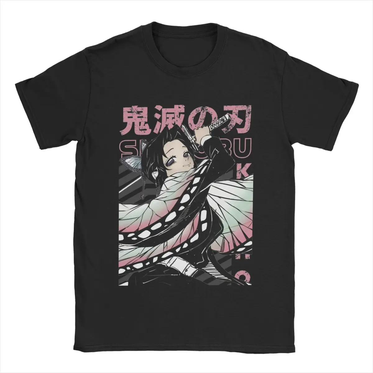 Мужские футболки Shinobu Kochoo Demoned Slayered винтажная хлопковая футболка с короткими