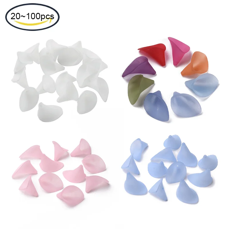 Бусины акриловые матовые 25x15x19 5 мм 8-100 шт.