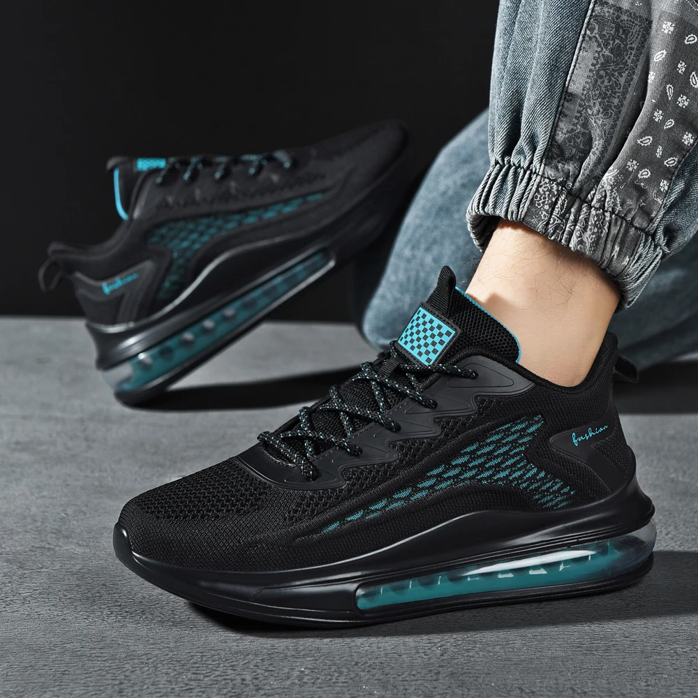 Мужские кроссовки для бега дышащие мягкая подошва амортизирующие удобная