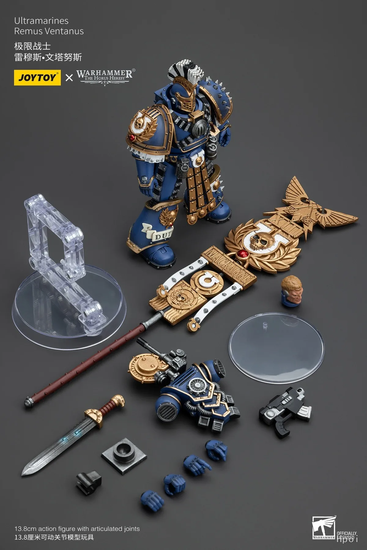 Фото Оригинальная фигурка JOYTOY 1/18 Dark Source Warhammer 40K Ultramarines Remus Ventanus №2