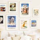 Сальвадор Дали Сюрреализм кубизм выставка настенная Картина на холсте скандинавский постер и принты настенные картины для декора гостиной