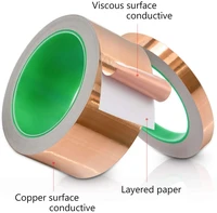 copper tape conductive adhesive metal copper strip for grounded emi shielding solder stained glass paper circuits diy crafts