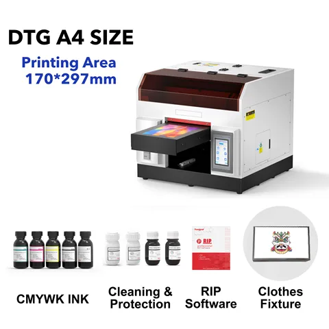 УФ-принтер A3, A4, DTG, принтер прямой печати на одежде, планшет R1390, L800, DIY футболки, печать на искусственной бутылке, дереве, металле