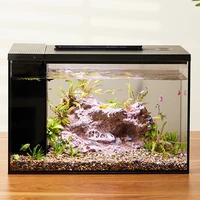 water pump smart fish box modern led light filter living room fish bowl desktop small guppy bocal poisson household products