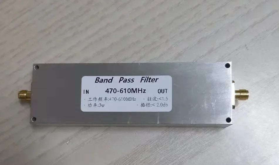 BPF 470 МГц-610 МГц Приемник полосового пропускания фильтра против помех Модуль