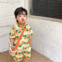 children clothes boys outside beach suit 2022 summer new girls thin section breathable 2 piece kids outfits set