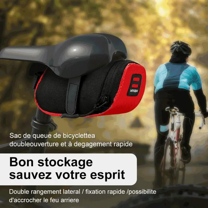 

HNQH MTB Road Bike Front Frame Triangle Bag Nylon Bicycle Beam Bag Bike Tube Bracket Saddle Bracket Kit Bicycle Accessories