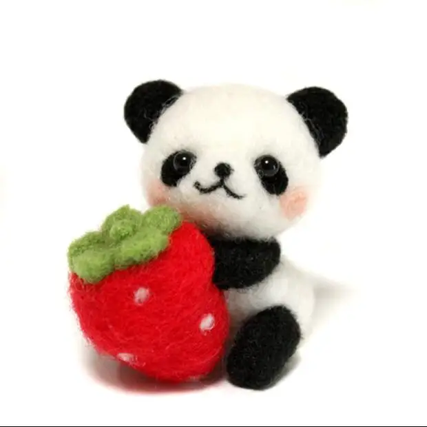 Набор для рукоделия Pandas изготовления подарков на Хэллоуин шерсть войлок игла