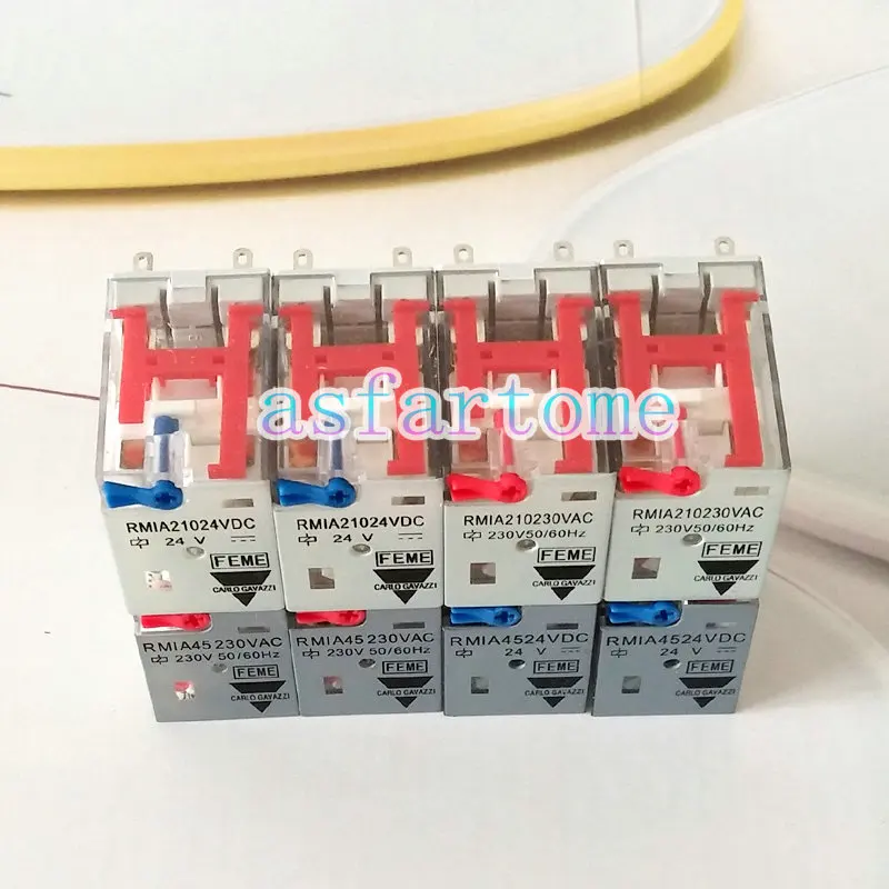 

2pcs Original Genuine Intermediate Relay RMIA45 RMIA210 RM1A45 RM1A210 Spot Straight Shot 24VDC 230VAC Relay Org
