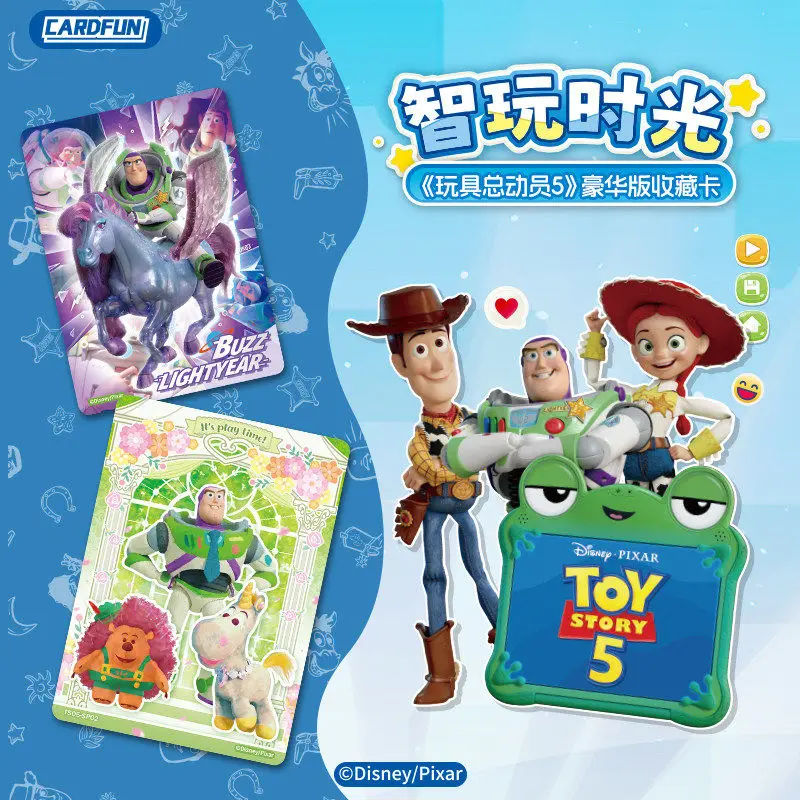 Фото Оригинальные коллекционные карточки Disney Toy Story 5 Deluxe Edition 2026 года: Вуди, Базз Лайтер, аниме-фильм, сувениры, хобби, детские игрушки, подарки №2