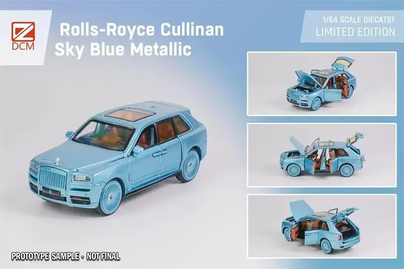 DCM 1:64 Rolls-Royce Cullinan SUV открытая литая модель автомобиля