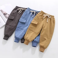 pants for boys solid color childrens pants for boys solid kids cargo pants spring autumn childrens clothing boy casual style