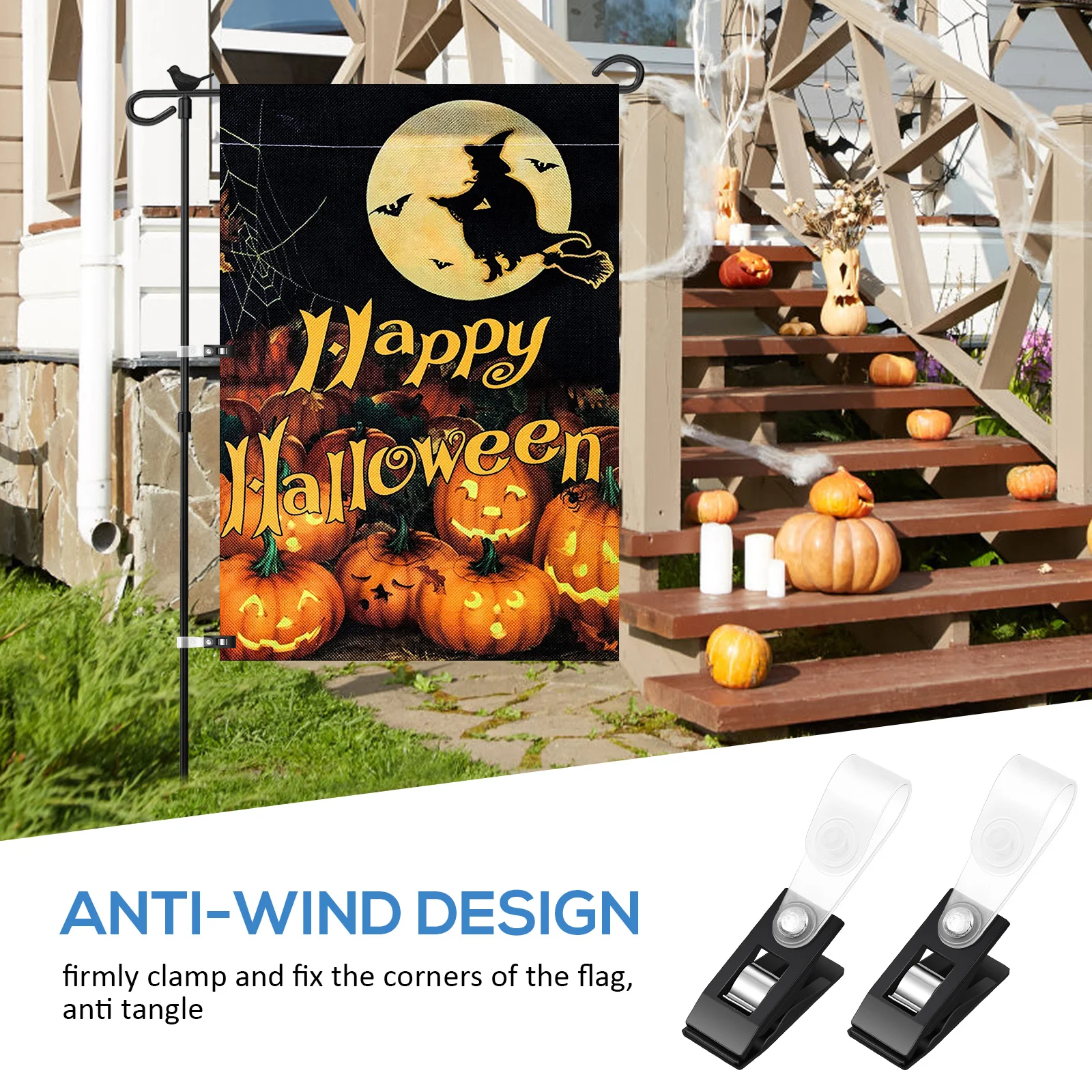 20 шт. зажим для садового флага пробка вечеринки грузила зажимы флажка держатель