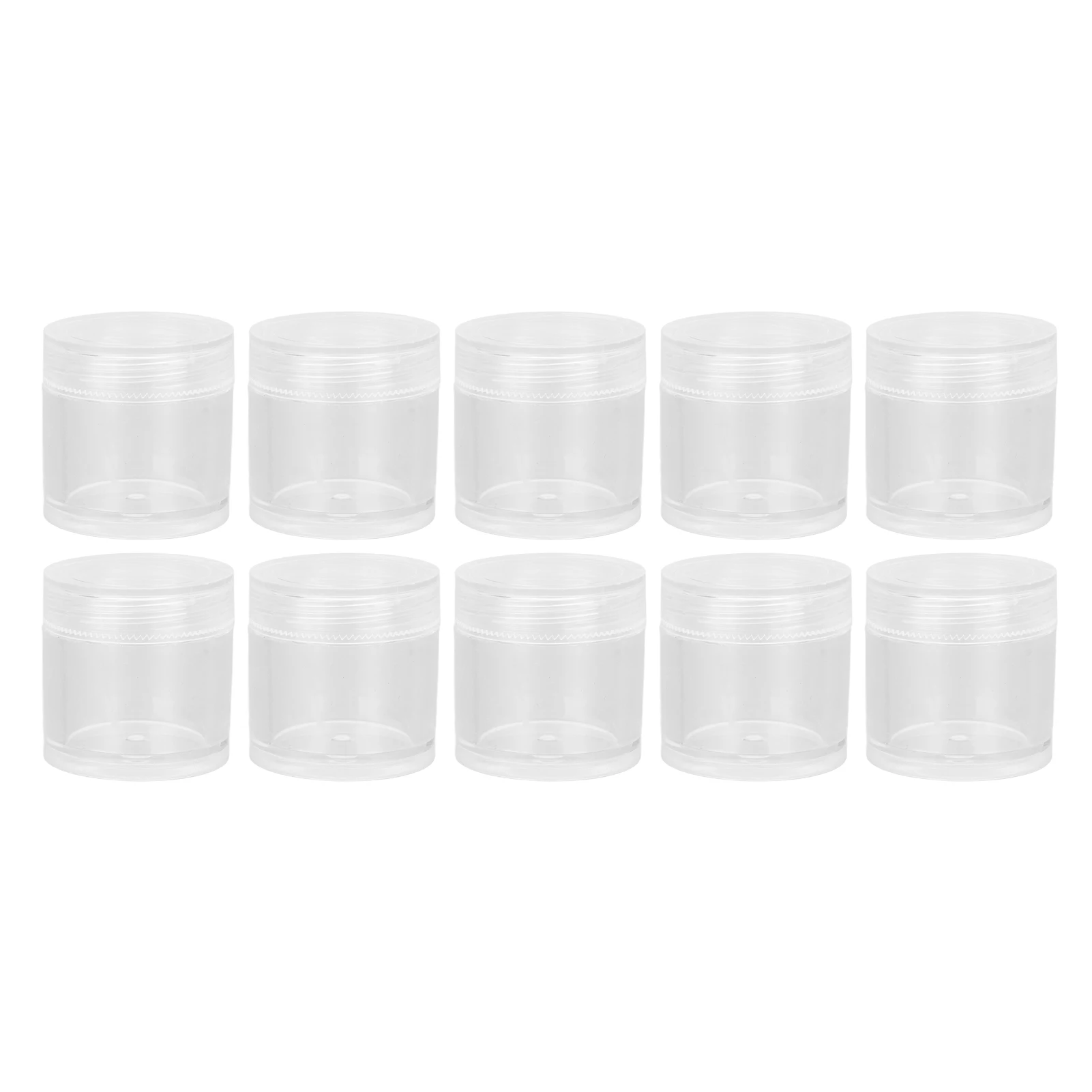 

10PCS Nail Container Waterproof Transparent PP Cosmetic Containers for False Nail Tips Jewelry Accessories