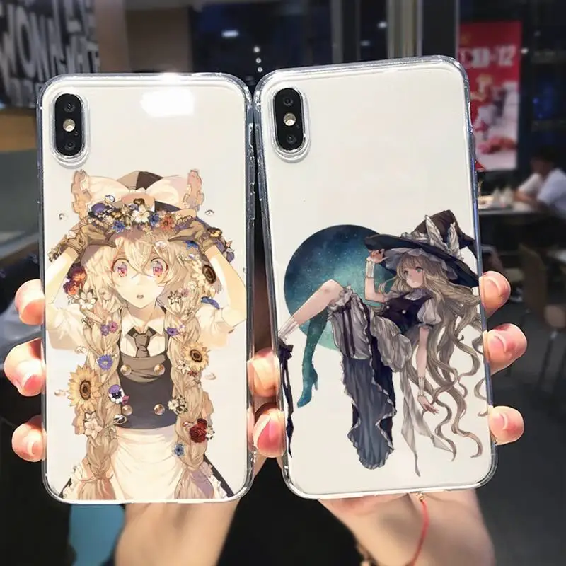 Kirisame Marisa Touhou проектная модель для Xiaomi10T 11 Note10 Redmi7 8 9 S Pro K40 Poco3 прозрачная оболочка |