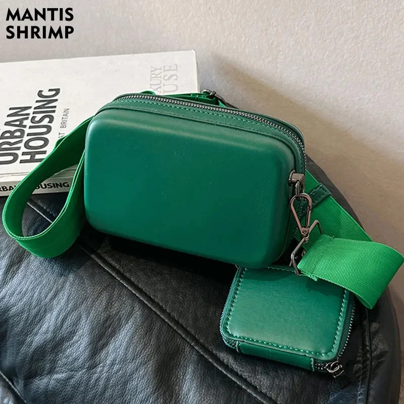 

Women Bag Small Box Shape Shoulder Crossbody Bags PU Leather Designer Handbag Purse 2023 New Fashion Woman Mini Messenger Bag