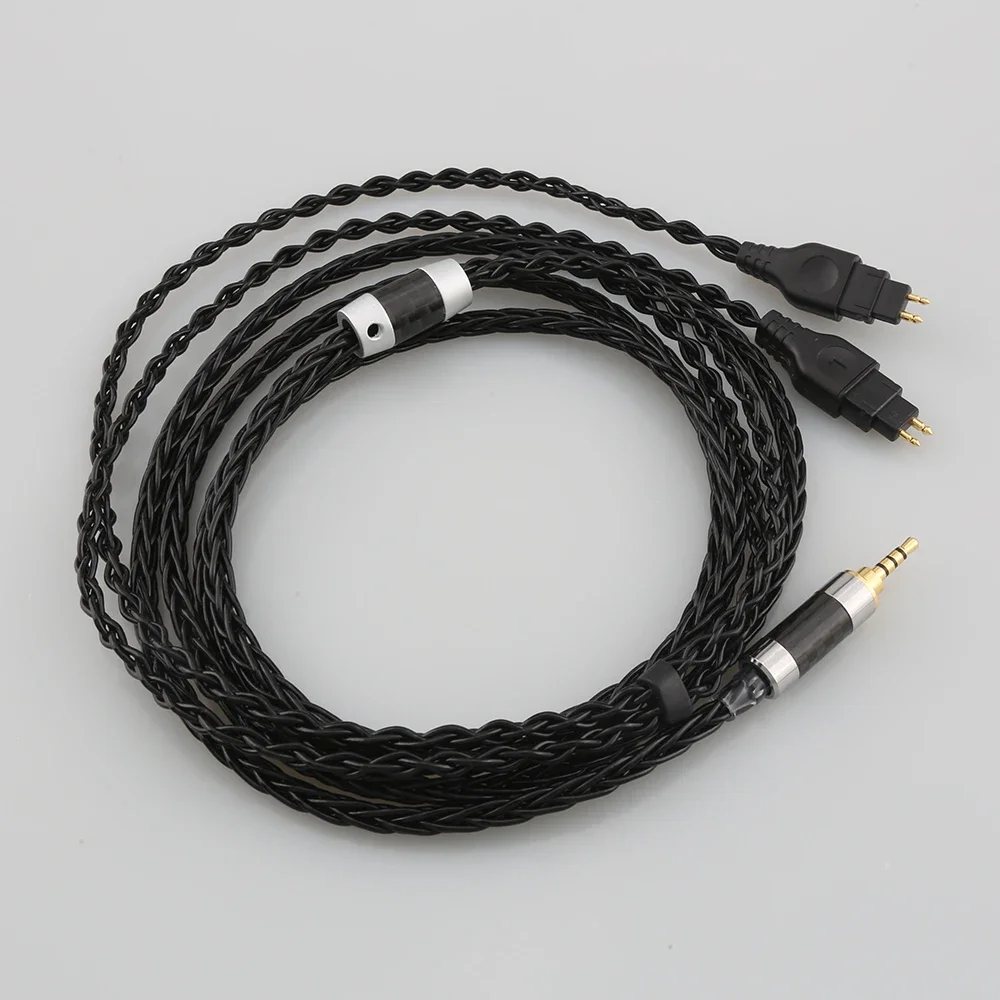 HiFi 2 5/3 5/4 4 XLR 8-ядерный балансный чистый посеребренный кабель для наушников Sennheiser