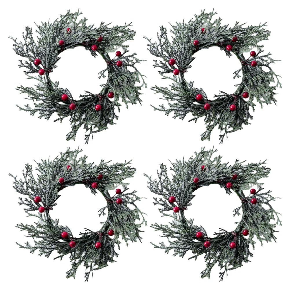 

Tea Light Ring Pillar Wreaths Party Christmas Hanging Garland Rings Xmas Tale Pillars Flower Garlands