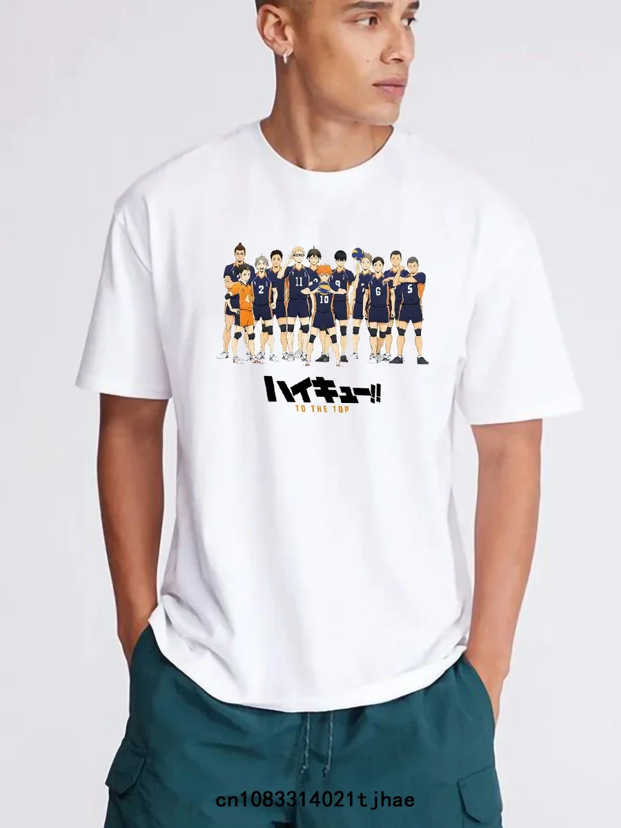 Haikyuu Karasuno Футболки С Аниме Для Мальчиков И Детей Короткими Рукавами Повседневная