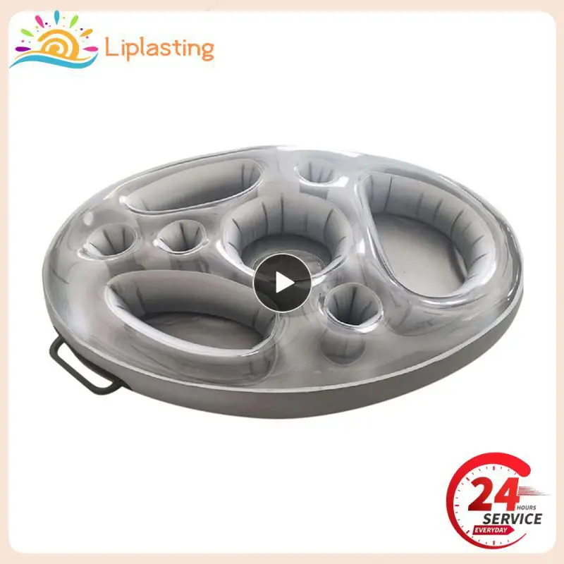 

Inflatable Pool Float Beer Drinking Cooler Table Bar Tray Beach Swimming Ring Summer Party Beach Swimming Ring Accessories