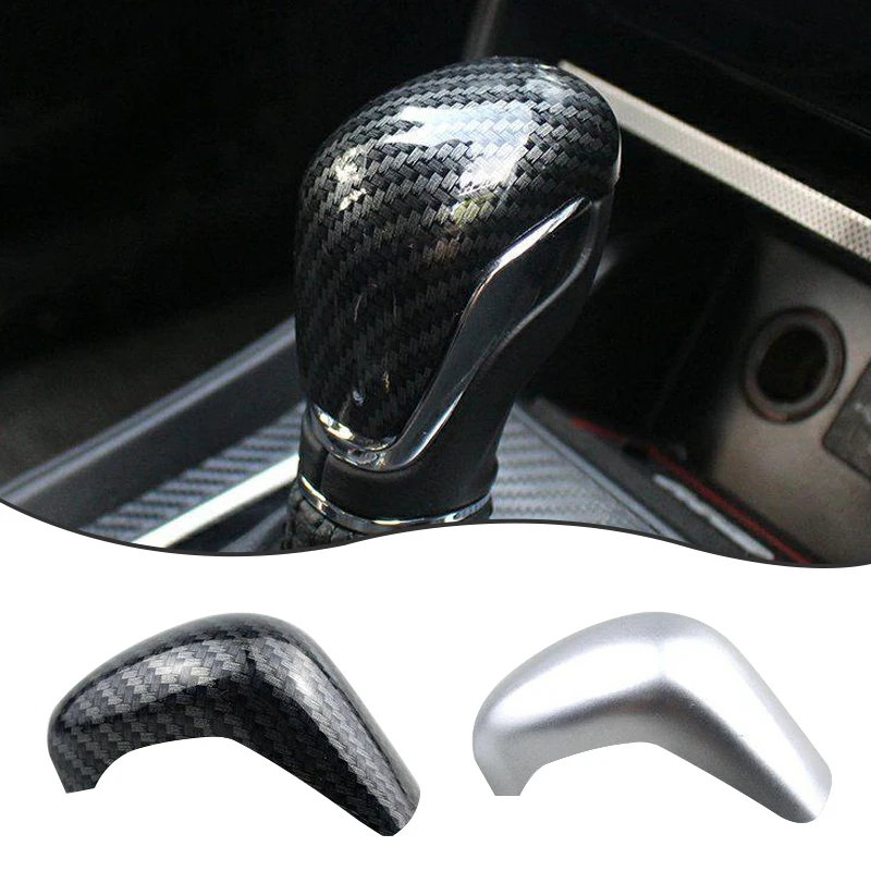 

ABS Carbon Fiber Texture Car Central Control Gear Shift Head Knob Decorative Cover Trim Stickers For New MG 2018 Style Interior