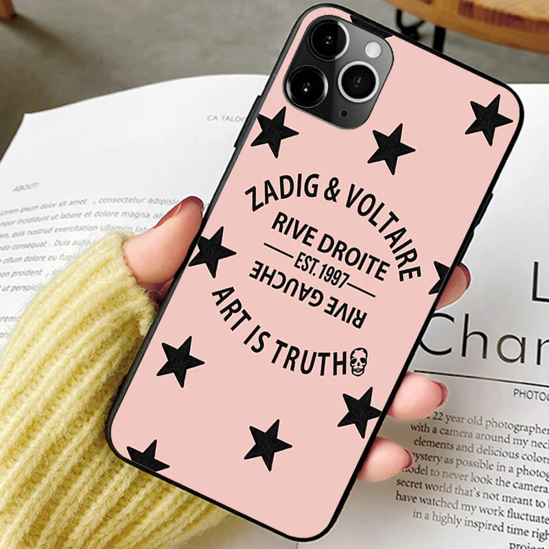 luxury brand coque phone case for iphone 12 plus 6 7plus 8 8plus x xs 11 13 pro max xr se phone cover new design zadig voltaire free global shipping