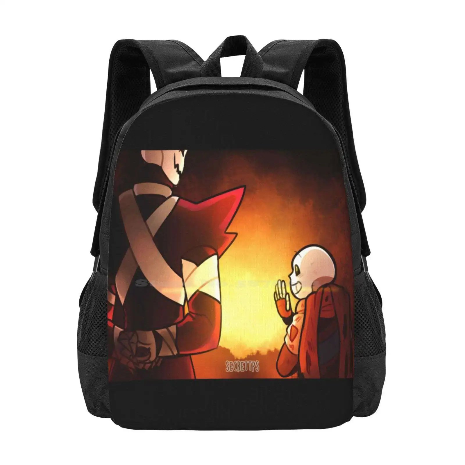 

Underverse Xgaster And Ink Large Capacity School Backpack Laptop Bags Undertale Au Undertale Sans Ink Sans Xgaster Gaster