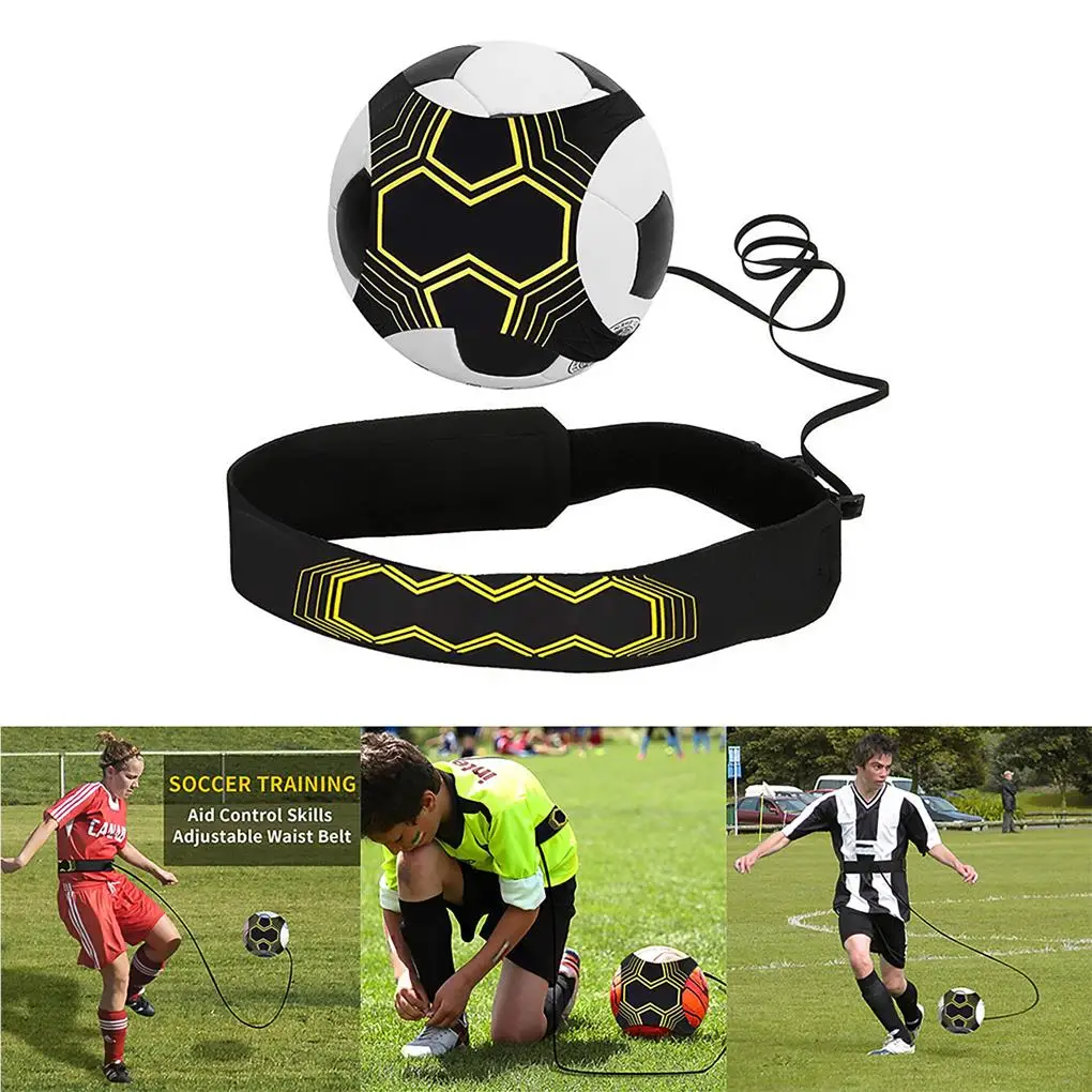 

Football Sport Training Belt Portable Elastic Strap Solo Belts Kicking Trainer Aid Children Gym Playground Court