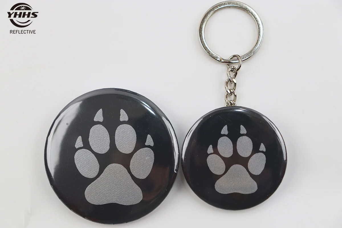 Модная черная Светоотражающая Радужная жестяная булавка 58 мм, значок с высокой видимостью, уличный подвесной брелок для безопасного бега дарья николаевна зарубина радужная топь ведьма