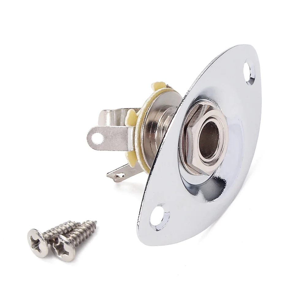 Внутренний 1/4-дюймовый овальный гитарный звукосниматель выходной вход разъем 635